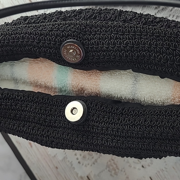 MINICCI BLACK CROCHET HANDBAG - Picture 7 of 14